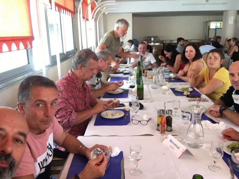repas mérité aux Cyclades
